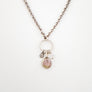 Watermelon Tourmaline with Diamond Charm