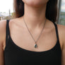 Watermelon Tourmaline and Diamond Necklace
