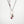 Red Teardrop Ruby with Diamond Charm and Pearl Necklace