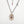 Rhodolite Garnet with Diamond Charm Necklace
