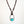 Turquoise and Pavé Diamond Leather Necklace