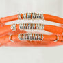 Clementine Orange Leather Wrap