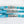 Bright Turquoise Leather Wrap