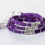 Bright Purple Leather Wrap