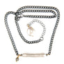 Pearl with Pavé Diamond Ball Necklace