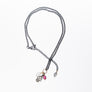 Pavé Diamond Hamsa with Gold and Sterling Silver Necklace