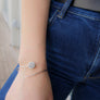 White Druzy Sterling Silver Bangle